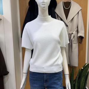 클리지 DP01 세미 폴라 반팔 니트 CQ2WKT07