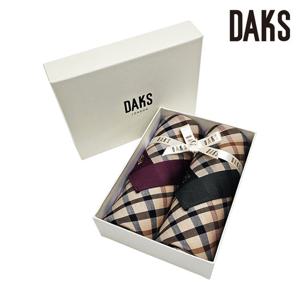 [닥스(손수건)]기본체크 2매세트 손수건 1번