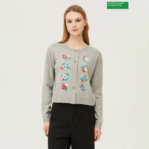 베네통 플라워 인타샤 니트 가디건 BAKC04411