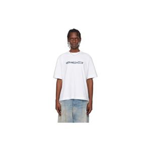 26 SS 오프화이트 남성 화이트 베이스볼 애로우 스케이트 티셔츠 252607M213010