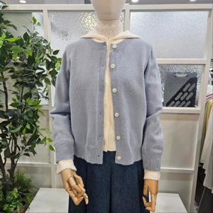 부루앤쥬디 sh06 배색후드니트가디건 SB BBSBCD013B