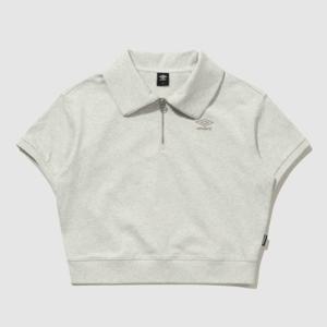 엄브로반팔티 NQK UQ222CFS41-OAT 우먼스 반팔 카라 맨투맨 / OATMEAL