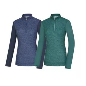 [콜핑]LD18 여성 봄/여름 아이스본 소매망사 집업긴팔티 KWT4228W