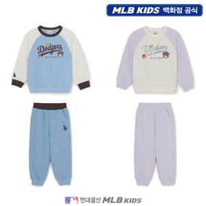 [MLB키즈US] (7AS2C0261) [베이비 토들러] 메가베어 프렌즈 라글란 맨투맨 세트