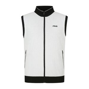[핑골프](사은품증정) 남성 조직감 집업 니트 베스트 (111E1SV101_WH)