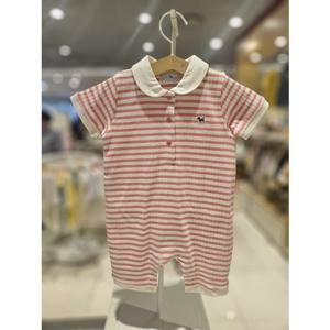 블루독베이비[hu] 26.SS여름신상 PK)스트라이프우주복 46370-675-03 반팔우주복 실내복 등원복 외출복