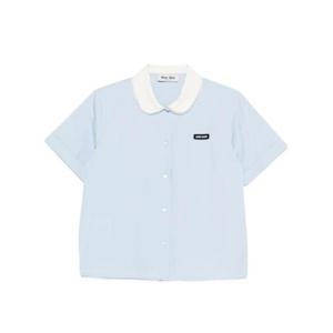 미우미우 셔츠 MK2020S OOO 10IVF0013 Clear Blue