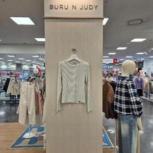 부루앤쥬디 HC42 스트라이프레이온슬림티셔츠 BBSCTS007P