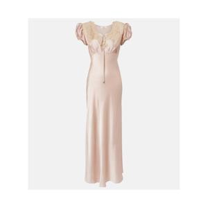 끌로에 레이스 트리밍 실크 새틴 맥시 드레스 P01089554