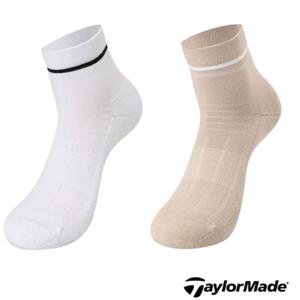 테일러메이드 어패럴 골프 양말 AS65601 999  여성 띠밴드 단목 양말 (6.5CM) 바닥 미끄럼방지 실리콘 패드