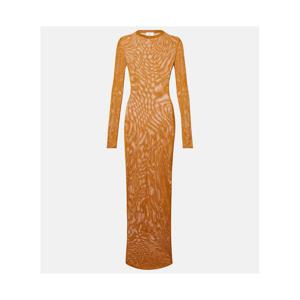 생로랑 니트 세미 시어 맥시 드레스 P01162525