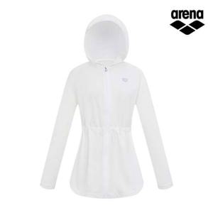 아레나 코어 집업 롱커버업 A6BL1QR42-WHT