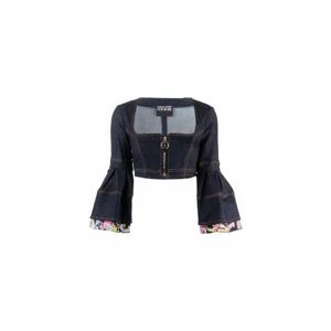 26 SS 베르사체진스꾸뛰르 플라운스 소매 크롭 탑 ED3HWA653EARH00 TP450718883