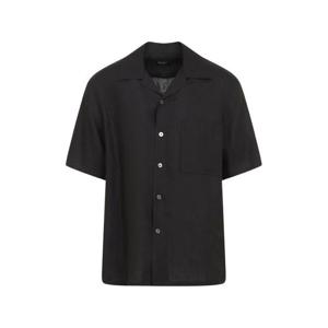 에르메네질도제냐 반팔 셔츠 UHX30A3SCP5 BLK Black