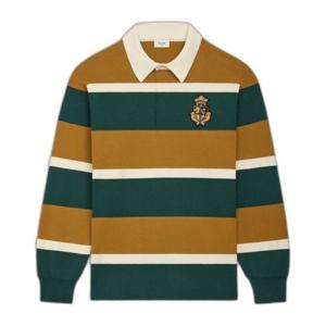 셀린느 루즈 블라종 패치 폴로 티셔츠 RY0AH0S24 FZP9 GREENOCH