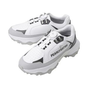 파리게이츠골프화 PQS 511E1SE042_WH 남성 논스파이크 페인팅 다이얼 골프화