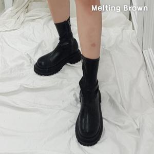 [로즈블로썸][멜팅브라운] 여성 베이직 워커 부츠 캐주얼 슬림핏