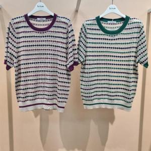 라티움 HC34 신축성좋은 스트라이프배색캔디소다여름니트 T2623sw04