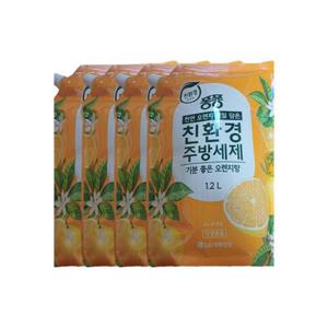 퐁퐁 주방 세제 기분 좋은  오렌지향 1.2L 4개