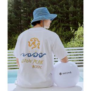 스노우피크 SNOWPEAK APPAREL [ X 헤르시] 레터링 반팔 티셔츠 (S25MMFTS38) White S25MMFTS38WH 337466