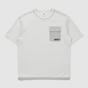 [르꼬끄] 남성 와플 루즈핏 반팔티 QR121LRS23 WHITE GREY