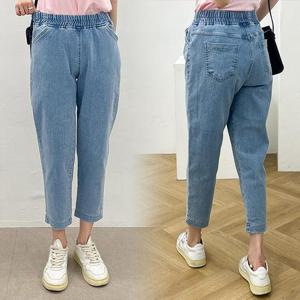 [강물처럼]위쉬몰 LO 아이스스판데님팬츠742(P214H306) 빅사이즈