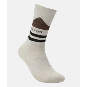 코오롱스포츠 KOLON SPORT 남녀공용 상록수 패턴 크루 삭스 QELAX25511LBR 387756