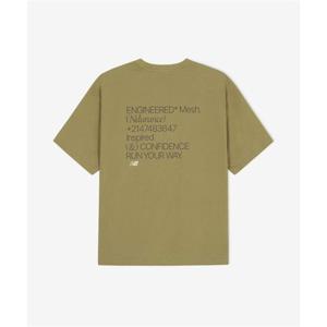 뉴발란스 NBNEF31743 UNI Ndurance 레터링 반팔티 (KHAKI) NBNEF31743_49 401114