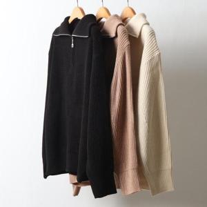 [강물처럼]빅사이즈사랑해요 J574L312 반지퍼하찌폴라니트티 RM