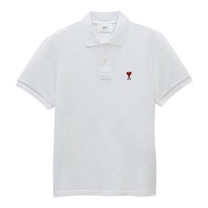 아미 스몰 하트 로고 폴로 반팔티셔츠 BFUPL001 760 100