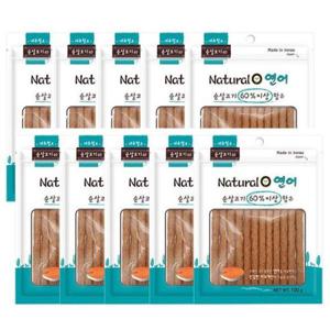 [반려] 강아지 네츄럴오 연어 져키 100g 10P 반려견 간식