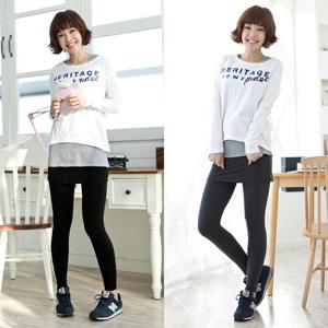 [이반] ITY 사방스판 치마레깅스(H라인) 택1