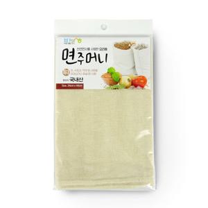 바른생활 면주머니 (특대) 34x44cm 찜시트 찜기깔개 면보