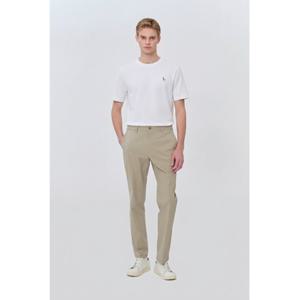 헤지스 남성 25SS 스테디셀러 화이트 단색 면 반팔티셔츠 WHTS5B901WT