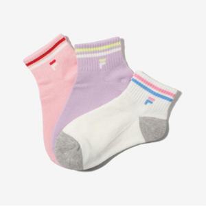 [휠라키즈]3매입 F로고 앵클양말(FK3SCE5372X_OWH)