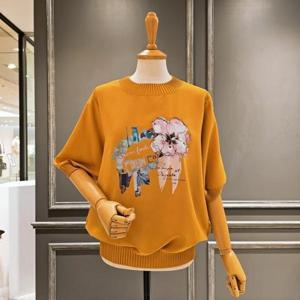 [아니베에프]  A44WBL570_7부소매 루즈핏 블라우스