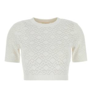 지방시 크롭 숏 슬리브 비스코스 블렌드 스웨터 BW90TT4ZPN 100