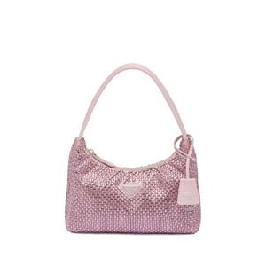 프라다 리에디션 크리스털 장식 미니 백 1BC515VOOO2AWL