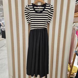 나인스텝 HC11 U넥 퍼프소매 원피스 n25no5208