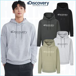 디스커버리 25FW 신상품 DXHD31054 남여공용 로건 후드티셔츠 세미오버핏 커플티셔츠 HKRL