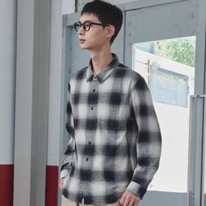 [네파] 남성 가을겨울 캐주얼 면 체크패턴 남방 셔츠 7L51501