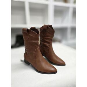 노튼 세이브존06 자체제작 카이 웨스턴 통굽 앵클 부츠 N-39J10