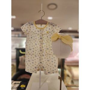 밍크뮤ch 블루밍인견SET 반팔우주복(출산신생아백일돌선물) (3637004124)