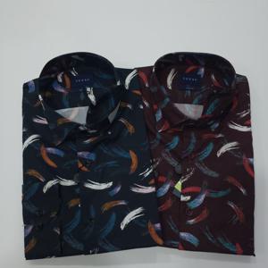 [예작]면혼방 프린트캐주얼 남방 슬림핏 YJ3FUA558