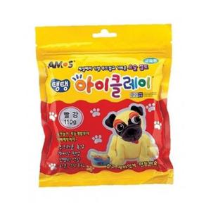아모스 6000 탱탱아이클레이 110g 빨강 점토 (1개)