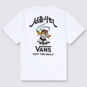 [반스] 서울 타이거 반소매 티셔츠 화이트 VN000W22WHT1
