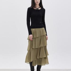 [쥬크]티어드 롱 스커트  Z261MSD001