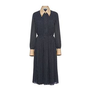 프라다 폴카 도트 조젯 플리츠 미디 원피스 P3L82MSOOO14JB F00