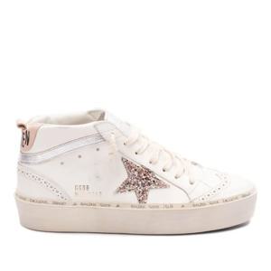 골든구스 하이 미드 스타 가죽 스니커즈 GWF00699F006870 12168