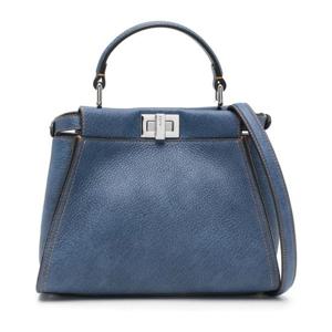 펜디 그레인드 가죽 피카부 미니 토트백 8BN244AUR3 F04QL